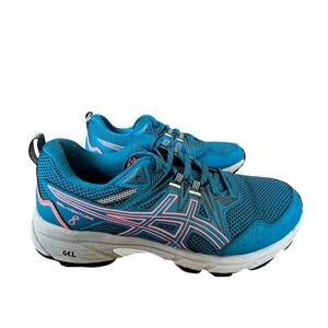 Asics Gel-Venture 8 Trail Running Hiking Shoe Teal/Coral Women 10